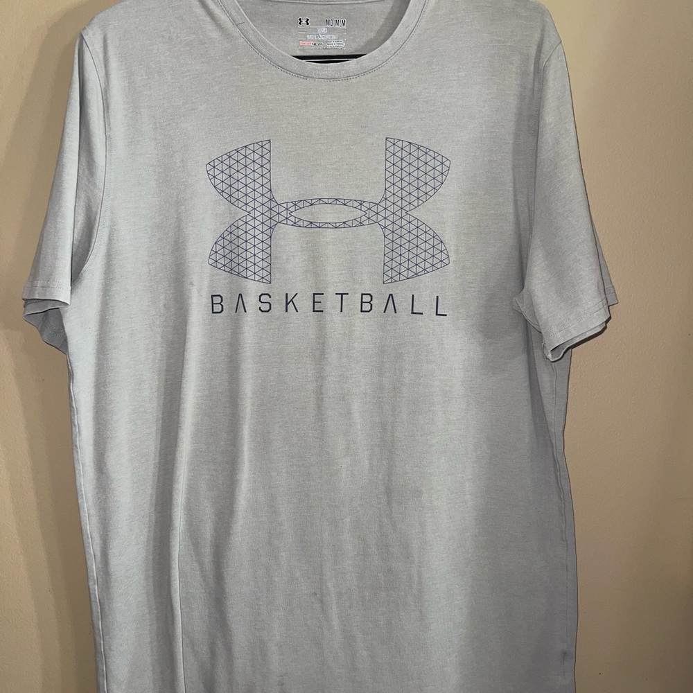 Under Armour Light Gray Basketball Tee